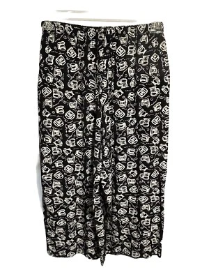 Sigrid Olsen Pantalones Cortos Capri Pierna Ancha Mujeres Pequeños Negros Blancos Tazas Tazas Foto 1 de 4