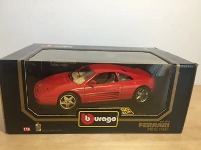 BBURAGO FERRARI 348 tb (1989) ROSSA. COD. 3039  1/18 - Immagine 1 di 4