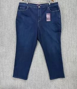 Gloria Vanderbilt Jeans Womens 24W Blue Denim Amanda Tapered Leg Classic Rise - Picture 1 of 12