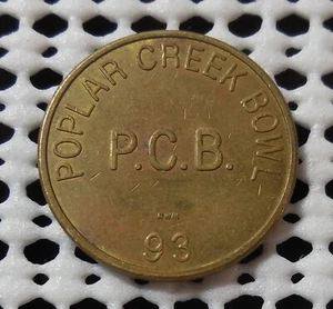 PAPPEL CREEK BOWL ESTATES ILLINOIS P.C.B. 93 Token - Bild 1 von 2