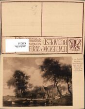 628216,Künstler Ak S. van Ruysdael Halt v. d. Wirtshaus L auberge au Cygne blanc