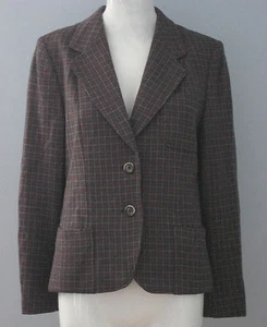 ALPINIT Size 10 Gray 100% Wool Fully Lined Blazer (Made in Switzerland) - Picture 1 of 1