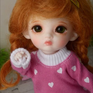 1/12 bjd 5.7" high Bebe Doll - Jeom Tshirts (Pink) - Picture 1 of 7