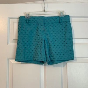 Ann Taylor LOFT The Riviera Shorts Eyelet Embroidered Lined Womans Size 00 - Picture 1 of 4