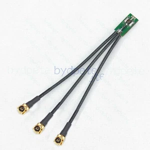 Y Split Typ 1x WFL IPX4 MHF4 Stecker auf 3x IPX IPEX UFL Buchse Koaxialkabel 50 Ohm - Bild 1 von 8