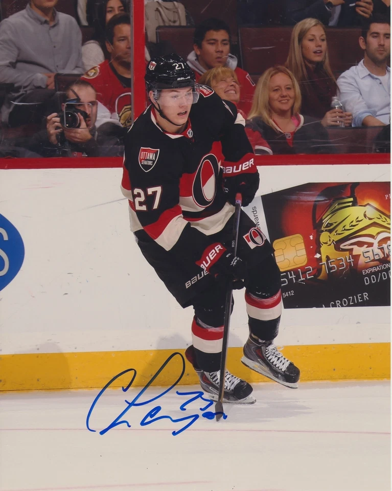 FOTO 8X10 ASSINADA POR CURTIS LAZAR OTTAWA SENATORS 5 - Imagem 1 de 1