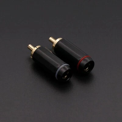 R-Connector Professional Grade Phono RCA plugs (Pair) - Image 1 of 4