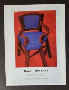 David Hockney "The Chair" Poster Print offset Lithograph 1994