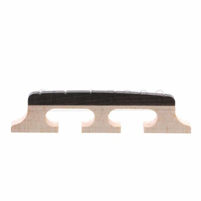 Maple Ebony Strip Banjo Bridge for 6 String Banjo - Image 1 of 4