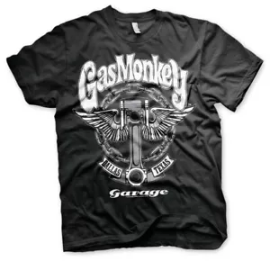 Gas Monkey Garage T-Shirt Big Piston GMG Fast n Loud Black Official - Picture 1 of 4