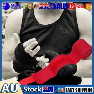 2Pcs 2.5m Boxing Bandages Competition Sanda Handbands Boxing Equipment (Red) Au - Picture 1 of 5
