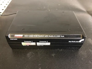 INTERRUPTOR STARTECH DVI/USB KVM CON AUDIO Y USB 2.0 PN# SV231UADVI - Imagen 1 de 2