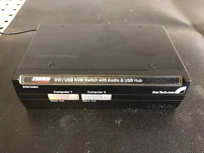 STARTECH DVI/USB KVM SWITCH WITH AUDIO AND USB 2.0  PN# SV231UADVI - Image 1 of 2
