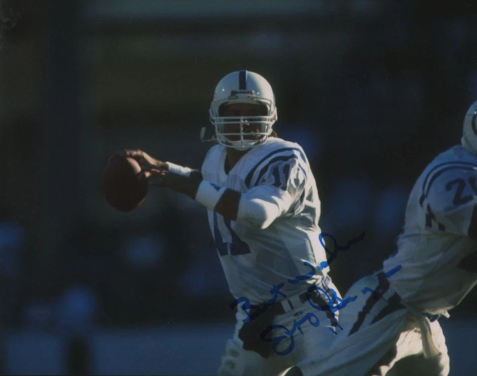 Jeff George Indianapolis Colts SIGNED 8x10 Photo COA! - Image 1 of 1