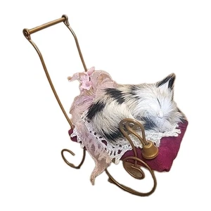 Byers Choice Calico Katze im Kinderwagen ohne Karton selten - Bild 1 von 7