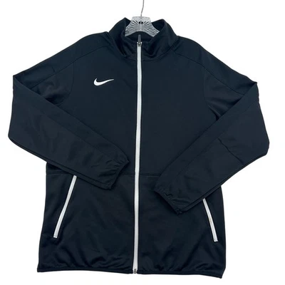 Nike Dri-FIT Chaqueta de Pista Cremallera Completa Negra Blanca Ropa Deportiva Mujer Talla M Foto 1 de 4