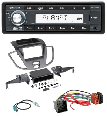 Continental MP3 AUX USB DAB 1DIN Autoradio für Ford Transit 2018-2019 schwarz - Bild 1 von 4