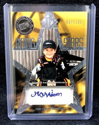 Harrison Burton 2012 Press Pass Racing Rising Stars Race-Used Relic Autograph - Image 1 of 2