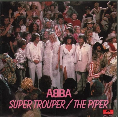 Abba Super Trouper / the Piper 7" vinyl Netherlands Polydor 1980 7" in pic - Image 1 of 4