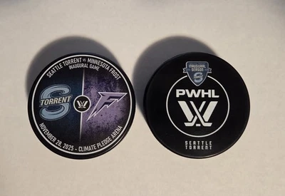 INGLASCO PWHL Seattle Torrent Inaugural Home Game Puck vs Minnesota Frost 11/28/25