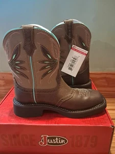Justin Damen 8 eckige Zehenpartie Wasserbüffel Stil GY9539 neu im Karton - Bild 1 von 1