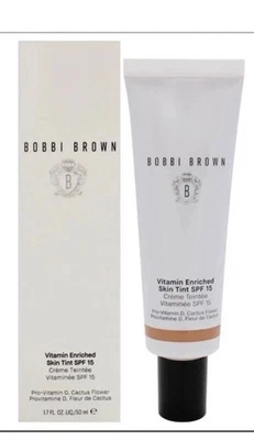 Tinte de piel enriquecido con vitaminas Bobbi Brown FPS 15 dorado 1 1,7 fl. oz/50 ml nuevo en caja B15 Foto 1 de 4
