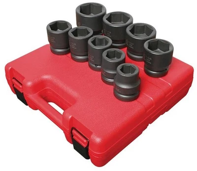 5699 9 Piece 1" Drive Standard SAE Jumbo Impact Socket Set - Image 1 of 2