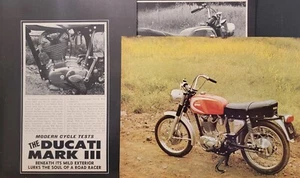 1966 Ducati Mark III 5pg Motorrad Testdruck Artikel - Bild 1 von 2