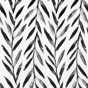 Wudnaye Black and White Peel and Stick Wallpaper Leaf Contact Paper 17.7 inch... - Picture 1 of 9