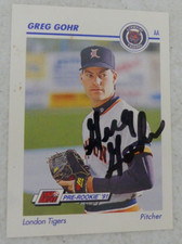 AUTOGRAPHED 1991 Line Drive AA #385 Greg Gohr