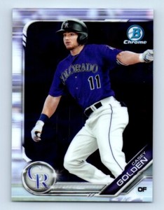 2019 Bowman Chrome Draft Casey Golden Colorado Rockies #BDC-83