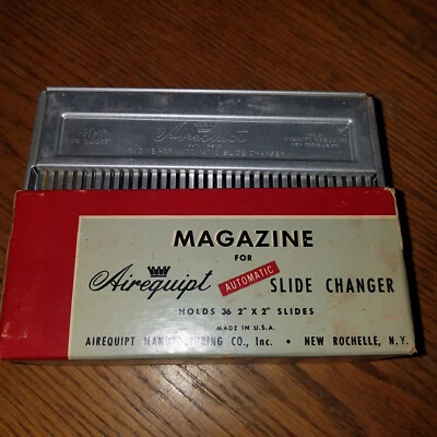 AIREQUIPT Magazine Tray Model P for 2 x 2" Metal 35mm Film Slides Vintage - Image 1 of 3