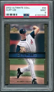 Cliff Lee 2002 Upper Deck Ultimate Collection #96 RC Rookie 196/550 PSA 9 MINT - Picture 1 of 2
