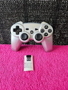 PDP Playstation 3 Wireless PS3 Controller With USB Dongle Receiver - Silver - Picture 1 of 7