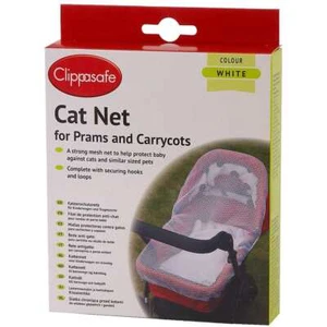 Clippasafe Kinderwagen & Kinderwagen Katzennetz/Netz Kinder/Kind/Baby Absicherung Sicherheit weiß NE - Bild 1 von 2