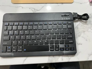Rechargeable Wireless Bluetooth Keyboard Keypads for Android PC w/charging Cable - Picture 1 of 4