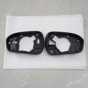 Par de cubiertas de marco de espejo retrovisor lateral negro texturizado para Ford Fusion 2013-20. - Imagen 1 de 10
