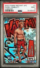Paddy Pimblett 2022 Panini Instant UFC Kaboom! Rookie Trading Card #7 PSA 9 Mint