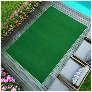Koeckritz Economy Soft Bright Green Indoor/Outdoor Rug | Patios, Tradeshow, Deck - Picture 1 of 14