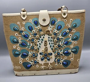 Pavan Collins Of Texas Peacock Purse Enid Collins - Picture 1 of 8