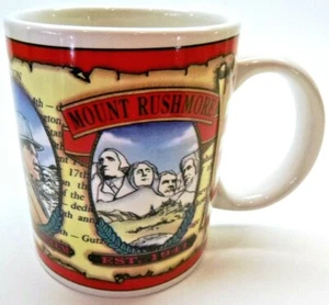 Tazza caffè souvenir Mount Rushmore, Black Hills, South Dakota, grafica completa - Foto 1 di 4