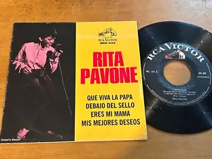 RITA PAVONE Que Viva La Papa +3 1964 MEXICO 7” EP Pop Vocal Chanson - Picture 1 of 5