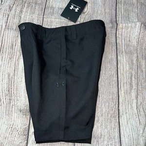 Under Armour Boys Size 4 Black Golf Shorts NEW - Picture 1 of 1