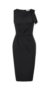 Belle Poque Women Sleeveless Bodycon Dress XL Size Black Color - Picture 1 of 5