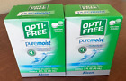 (Lot of 2) Opti-Free Pure Moist Contact Lens Solution 2 Oz Each + case EXP 4/25