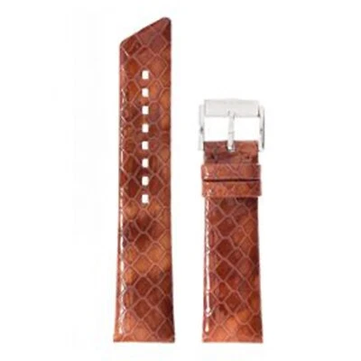 Correa de reloj de cuero HIRSCH Pythea - hebilla plateada de acero inoxidable + batería adicional Foto 1 de 4