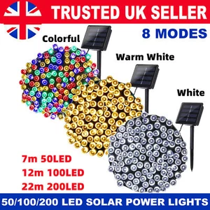 Solar Powered LED String Lights for Outdoor Gardens, Parties & Weddings - Picture 1 of 18