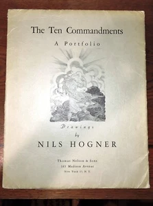 Portafolio de impresión artística de Nils Hogner 1946 - Completa los Diez Mandamientos - Imagen 1 de 12