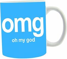 Text Speak Mug with Gift Box, Oh My God (OMG) Boxer Gifts