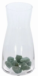 200 g (9,04 € */ 100 g) Aventurin Rohsteine  & Glaskaraffe  - Optimismus & Haut - Bild 1 von 2